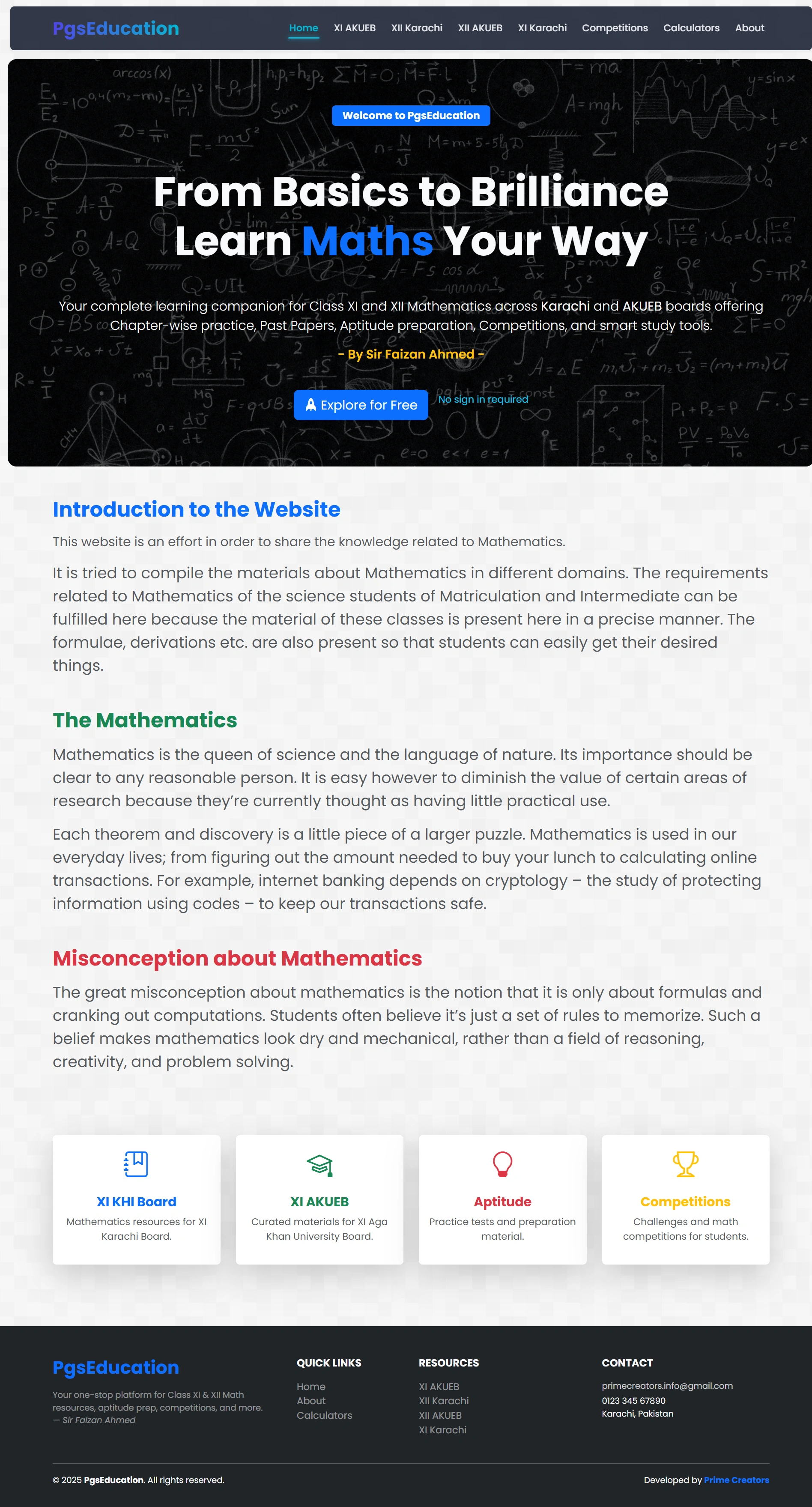 PGS Education project preview